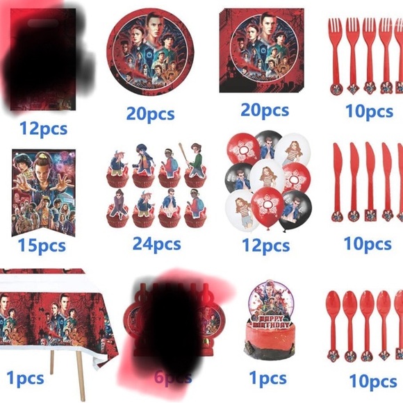 **SOLD Stranger Things Themed Party Package for your next Birthday! 139 pieces - Picture 2 of 9
